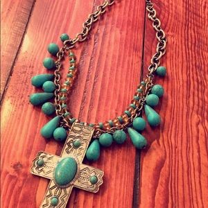 Western cross necklace
